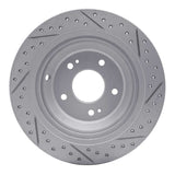Dynamic Friction 2009-2020 Genesis G80 Rear Left Drilled & Slotted Geoperformance Rotor by Dynamic Friction Company 830-03039L