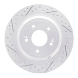 Dynamic Friction 2009-2020 Genesis G80 Rear Left Drilled & Slotted Geoperformance Rotor by Dynamic Friction Company 830-03039L