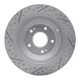 Dynamic Friction 2009-2020 Genesis G80 Rear Right Drilled & Slotted Geoperformance Rotor by Dynamic Friction Company 830-03039R