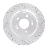 Dynamic Friction 2009-2020 Genesis G80 Rear Right Drilled & Slotted Geoperformance Rotor by Dynamic Friction Company 830-03039R