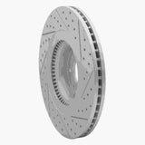 Dynamic Friction 2012-2017 Genesis G80 Front Left Drilled & Slotted Geoperformance Rotor by Dynamic Friction Company 830-03040L