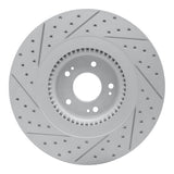 Dynamic Friction 2012-2017 Genesis G80 Front Right Drilled & Slotted Geoperformance Rotor by Dynamic Friction Company 830-03040R