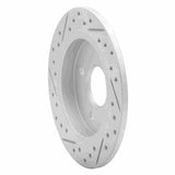 Dynamic Friction 2012-2025 Dodge Attitude (Mexico) Rear Right Drilled & Slotted Geoperformance Rotor by Dynamic Friction Company 830-03041R