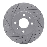 Dynamic Friction 2012-2025 Dodge Attitude (Mexico) Front Right Drilled & Slotted Geoperformance Rotor by Dynamic Friction Company 830-03042R