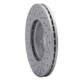 Dynamic Friction 2012-2025 Dodge Attitude (Mexico) Front Right Drilled & Slotted Geoperformance Rotor by Dynamic Friction Company 830-03042R