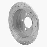 R1 Concepts 2001-2016 Hyundai Santa Fe Rear Left Drilled & Slotted Geoperformance Rotor by R1 Concepts 830-03044L