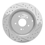 Dynamic Friction 2007-2009 Hyundai Santa Fe Rear Left Drilled & Slotted Geoperformance Rotor by Dynamic Friction Company 830-03046L