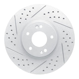 Dynamic Friction 2007-2012 Hyundai Veracruz Front Left Drilled & Slotted Geoperformance Rotor by Dynamic Friction Company 830-03047L