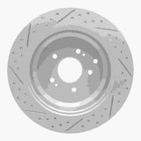 Dynamic Friction 2007-2012 Hyundai Veracruz Rear Right Drilled & Slotted Geoperformance Rotor by Dynamic Friction Company 830-03048R