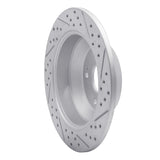 Dynamic Friction 2010-2021 Hyundai Santa Fe Xl Rear Left Drilled & Slotted Geoperformance Rotor by Dynamic Friction Company 830-03050L