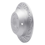 Dynamic Friction 2010-2021 Hyundai Santa Fe Rear Right Drilled & Slotted Geoperformance Rotor by Dynamic Friction Company 830-03050R