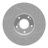 Dynamic Friction 2010-2013 Hyundai Santa Fe Front Left Drilled & Slotted Geoperformance Rotor by Dynamic Friction Company 830-03051L