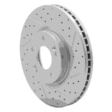 Dynamic Friction 2010-2013 Hyundai Santa Fe Front Right Drilled & Slotted Geoperformance Rotor by Dynamic Friction Company 830-03051R
