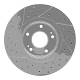 Dynamic Friction 2010-2013 Hyundai Santa Fe Front Right Drilled & Slotted Geoperformance Rotor by Dynamic Friction Company 830-03051R