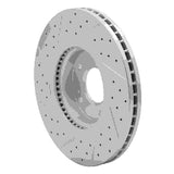 Dynamic Friction 2010-2013 Hyundai Santa Fe Front Right Drilled & Slotted Geoperformance Rotor by Dynamic Friction Company 830-03051R