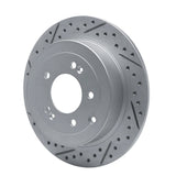 Dynamic Friction 2016-2022 Hyundai Tucson Rear Left Drilled & Slotted Geoperformance Rotor by Dynamic Friction Company 830-03052L
