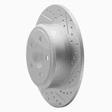 Dynamic Friction 2016-2022 Hyundai Tucson Rear Right Drilled & Slotted Geoperformance Rotor by Dynamic Friction Company 830-03052R