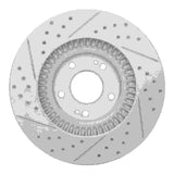 Dynamic Friction 2013-2020 Hyundai Santa Fe Xl Front Right Drilled & Slotted Geoperformance Rotor by Dynamic Friction Company 830-03053R