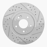 Dynamic Friction 2013-2020 Hyundai Santa Fe Xl Front Right Drilled & Slotted Geoperformance Rotor by Dynamic Friction Company 830-03053R