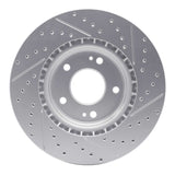 Dynamic Friction 2015-2026 Hyundai Kona EV Front Left Drilled & Slotted Geoperformance Rotor by Dynamic Friction Company 830-03054L