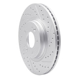 Dynamic Friction 2015-2026 Hyundai Elantra Front Right Drilled & Slotted Geoperformance Rotor by Dynamic Friction Company 830-03054R
