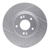 Dynamic Friction 2015-2026 Hyundai Elantra Front Right Drilled & Slotted Geoperformance Rotor by Dynamic Friction Company 830-03054R