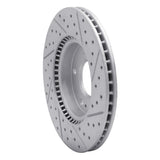 Dynamic Friction 2017-2022 Hyundai Ioniq Front Left Drilled & Slotted Geoperformance Rotor by Dynamic Friction Company 830-03055L
