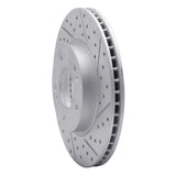 Dynamic Friction 2017-2022 Hyundai Ioniq Front Right Drilled & Slotted Geoperformance Rotor by Dynamic Friction Company 830-03055R