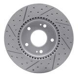 Dynamic Friction 2017-2022 Hyundai Ioniq Front Right Drilled & Slotted Geoperformance Rotor by Dynamic Friction Company 830-03055R