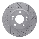 Dynamic Friction 2017-2022 Hyundai Ioniq Front Right Drilled & Slotted Geoperformance Rotor by Dynamic Friction Company 830-03055R