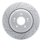 Dynamic Friction 2018-2023 Genesis G80 Rear Left Drilled & Slotted Geoperformance Rotor by Dynamic Friction Company 830-03056L