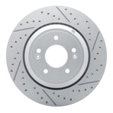 Dynamic Friction 2018-2023 Genesis G80 Rear Right Drilled & Slotted Geoperformance Rotor by Dynamic Friction Company 830-03056R