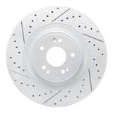 Dynamic Friction 2018-2020 Genesis G80 Front Left Drilled & Slotted Geoperformance Rotor by Dynamic Friction Company 830-03057L