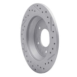Dynamic Friction 2014-2023 Hyundai Kona Rear Left Drilled & Slotted Geoperformance Rotor by Dynamic Friction Company 830-03059L