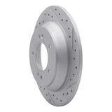 Dynamic Friction 2014-2023 Hyundai Kona Rear Right Drilled & Slotted Geoperformance Rotor by Dynamic Friction Company 830-03059R