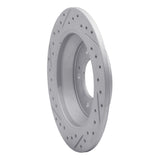Dynamic Friction 2014-2023 Hyundai Kona Rear Right Drilled & Slotted Geoperformance Rotor by Dynamic Friction Company 830-03059R