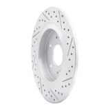 Dynamic Friction 2019-2025 Hyundai Santa Fe Rear Left Drilled & Slotted Geoperformance Rotor by Dynamic Friction Company 830-03060L