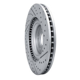 Dynamic Friction 2019-2022 Hyundai Veloster N Front Left Drilled & Slotted Geoperformance Rotor by Dynamic Friction Company 830-03061L