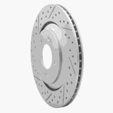 Dynamic Friction 2019-2025 Hyundai Veloster N Rear Left Drilled & Slotted Geoperformance Rotor by Dynamic Friction Company 830-03062L