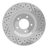 Dynamic Friction 2019-2025 Hyundai Veloster N Rear Left Drilled & Slotted Geoperformance Rotor by Dynamic Friction Company 830-03062L