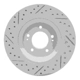 Dynamic Friction 2019-2025 Hyundai Veloster N Rear Right Drilled & Slotted Geoperformance Rotor by Dynamic Friction Company 830-03062R