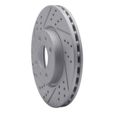 Dynamic Friction 2009-2019 Dodge Vision (Mexico) Front Left Drilled & Slotted Geoperformance Rotor by Dynamic Friction Company 830-07002L