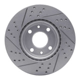 Dynamic Friction 2009-2019 Dodge Vision (Mexico) Front Right Drilled & Slotted Geoperformance Rotor by Dynamic Friction Company 830-07002R