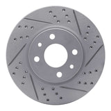 Dynamic Friction 2009-2019 Dodge Vision (Mexico) Front Right Drilled & Slotted Geoperformance Rotor by Dynamic Friction Company 830-07002R