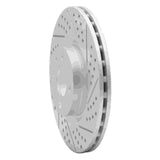 Dynamic Friction 2012-2019 Fiat 500E Front Right Drilled & Slotted Geoperformance Rotor by Dynamic Friction Company 830-07004R