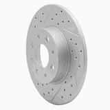Dynamic Friction 2013-2019 Fiat 500E Rear Left Drilled & Slotted Geoperformance Rotor by Dynamic Friction Company 830-07005L