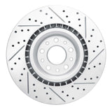 Dynamic Friction 2014-2019 Fiat 500L Front Left Drilled & Slotted Geoperformance Rotor by Dynamic Friction Company 830-07006L