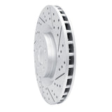 Dynamic Friction 2014-2019 Fiat 500L Front Right Drilled & Slotted Geoperformance Rotor by Dynamic Friction Company 830-07006R