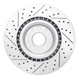 Dynamic Friction 2014-2019 Fiat 500L Front Right Drilled & Slotted Geoperformance Rotor by Dynamic Friction Company 830-07006R