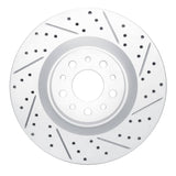 Dynamic Friction 2014-2019 Fiat 500L Front Right Drilled & Slotted Geoperformance Rotor by Dynamic Friction Company 830-07006R